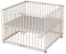 Sämann Laufgitter faltbar 100x100 cm mit Matratze - PREMIUM - stufenlos höhenverstellbar - Laufstall klappbar - Baby Buche weiß/natur