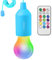 ARRANCIO Lampadina A Batteria, Lampadina Senza Corrente 12 Colori Con Timer Multicolore, Luce Soffusa, Portatile 1W Per Campeggio, Festa, Per Esterno o Interno (RGB-1UNI, CELESTE)