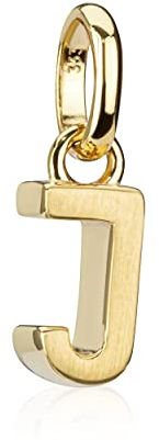 NKlaus Buchstabe J kleiner Kettenanhänger 333 Gelb Gold 8 Karat teilmatt 7x3mm Alphabet 8873