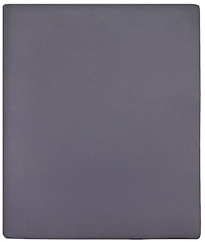vidaXL Spannbettlaken Spannbetttuch Bettwäsche Betttuch Bettlaken Spannlaken Laken Spannleintuch Jersey Anthrazit 90x200cm Baumwolle