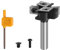 Mèche à défoncer de 8 mm avec fraiseuse - Foret indexable pour le travail du bois - Pour bois de pin, bois massif - Panneau de particules, MDF