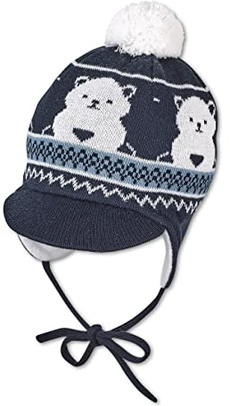 Sterntaler Jungen Ocs Bommelmütze Bär, marine, 41