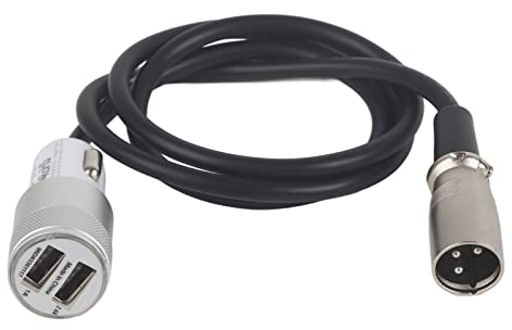 Elektrorollstuhl-Ladekabel, 1 Für 2 Universal-USB Mobilitäts-Scooter-Schnellladegerät Schnellladekabel aus Zinklegierung Mobilitätsroller Kleinwagen-Schnellladegerät Für Kleine Autos Elektromobile