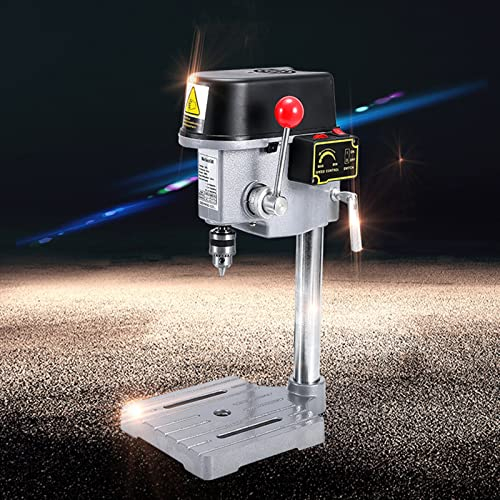 QBREZA Taladro de Banco pequeño de Alta Velocidad de precisión en Miniatura de 340W0.6-6 Mm, Mini Taladro de Banco para el hogar, máquina de perforación de Escritorio, fresadora