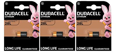 3 piles Duracell 28L A544 2CR11108 avec lithium (3 ampoules de 1 batterie)