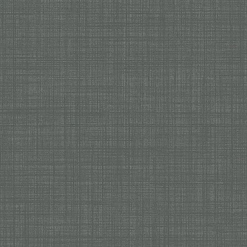 Weave Texture Dark Grey Wallpaper - Modern Contemporary Feature Wall - Bedroom Living Room