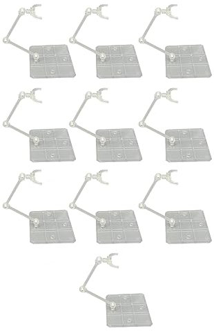 Tbest 10 Sets Action Figure Ständer Transparent Acryl Anime Figur Display Stand Unterstützung Halter Basis