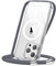 CAROKI Crossbody Lanyard Case for iPhone 13 Pro 6.1 inch, Magnetic Case Compatible with MagSafe Transparent Slim PC + TPU Clear Phone Case Cover with Lanyard Strap for iPhone 13 Pro-Grey