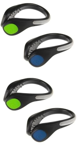 Kisangel 4 Pcs Shoe Clips Led Shoe Clip Shoe Light Clips Useful Shoe Night Clips Night Running Gear Clips Outdoor