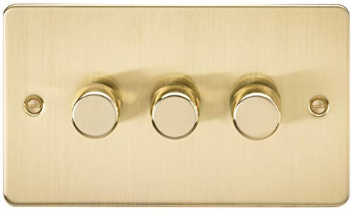 3G 2-way 10-200W (5-150W LED) Intelligent dimmer - Brushed Brass