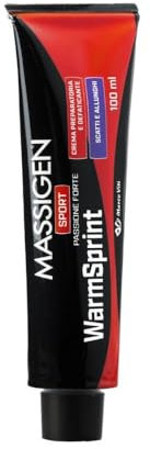 MASSIGEN Sport – Vorbeugungs- und Defektionscreme Warmsprint – Schläge und Verlängerungen Eukalyptol, Kampfer, Capsicum