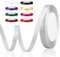 Satinband Silberhochzeit Deko - Schleifenband für Hochzeit, Weiß - Seidenband, Geschenkband aus Stoff - Dekoband Silver Band