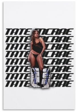 Tate Mcrae Poster, dekoratives Gemälde, Leinwand, Wandposter für Raumdekoration, ästhetische Sportlandschaft, Büro, Raumdekoration, Geschenk, 30 x 45 cm, ungerahmter Stil