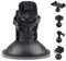 Ventosa per auto per Dash Cam, supporto per auto per guida, supporto a ventosa per fotocamera, supporto a ventosa per fotocamera con 5 adattatori, supporto per telefono con forte ventosa,
