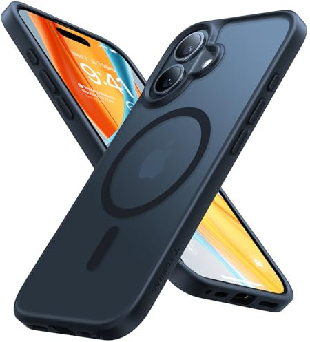 TORRAS for iPhone 16 Plus Case with MagSafe, 12FT Military Grade Shockproof, 20W Safe & Fast Charging, Titanium Action Button, Magnetic Protective for iPhone 16 Plus Cover, Matte Black