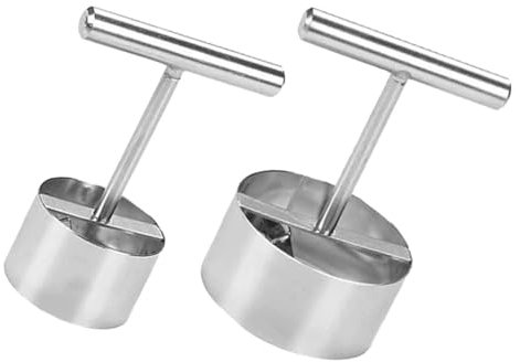 COLLBATH 2Stücke Teiliges Set Edelstahl Obstkernentferner Hochwertige Kernausstecher für Birnen und Früchte Praktisches Küchengerät für Müheloses Entkernen von Obst für Desserts und Snacks