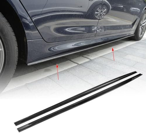 WHLXQ Auto Seitenschweller für BMW 5er G30 540i M Sport F90 M5 2017–2019, Anticrash Trittbretter Seitenrock Splitter Styling Karosserie Anbauteile