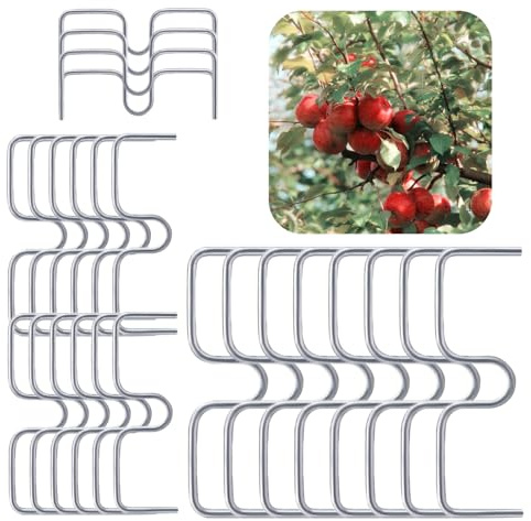 eupdd 36 Stück Astspreizer für Obstbäume: M8+M10+M13 Astzieher, M-Förmiger Astspreizer, Aststütze für Obstbäume, Zweigspreize für Gartenbäume, Astklammern für Obstbäume, Garten, Obstgarten