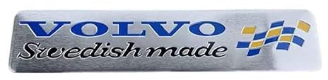 DMYQJY Auto Emblem für Volvo C70 Coupe 2005-2013, Logo Emblem Kühlergrill Badge Emblem Aufkleber Abzeichen Badge Aufkleber Chrom Frontgrill Motorhaube Kofferraum Auto Zubehör,1