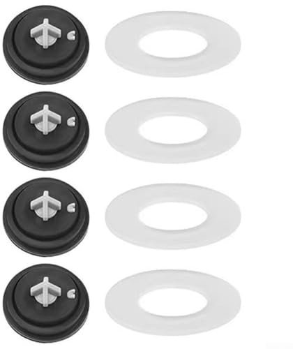 Siamp Lot de 8 joints de soupape de chasse d'eau et joint de membrane en caoutchouc pour Siamp
