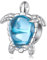 Charm a forma di tartaruga per braccialetti Pandora, in argento sterling 925, con ciondolo a forma di oceano, idea regalo per donne e ragazze, Zirconia cubica, Zirconia cubica