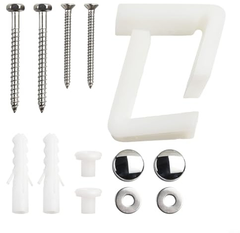 Kit de fixation au sol pour cuvette WC coudée et bidet, comprend toutes les pièces d'installation nécessaires