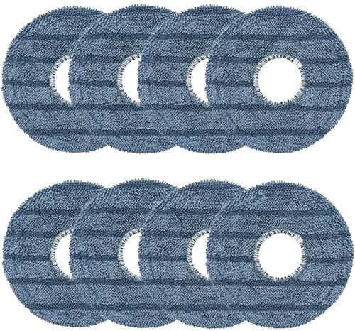 Auoiian 8-Pack C20 Mop Pads Accessories Compatible with Eufy Omni C20 Robot Vacuum – Washable Microfiber Replacement Cloths, Reusable Mopping Pads for Omni C20 Floor Cleaner
