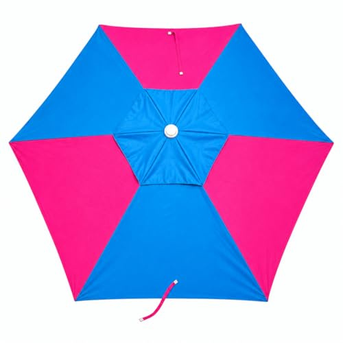 Batik Ombrellone Mare Tornado 220 cm – Ombrellone da Spiaggia Antivento con Trivella – Palo in Alluminio – Anti UV – 6 Stecche Rinforzate (FUCCEL)