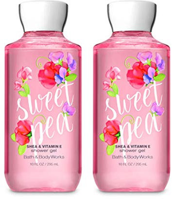Bath & Body Works Sweet Pea Shower Gel 10 Oz SET of TWO by Bath & Body Works