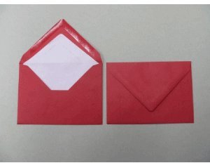 Briefumschläge C6 100g/qm gummiert VE=100 Stück rot