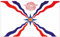 INDIGOS UG Auto Aufkleber Assyrian National Flag Bumper Sticker Syria 127mmx76mm