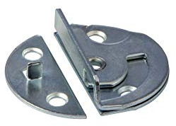 GedoTec Tornillo rotatorio Accesorios de mesa para Zar gentische Bares muebles Acero galvanizado giro de bloqueo para Taladro o tornillo Calidad de marca para su Sala de estar - Stahl verzinkt