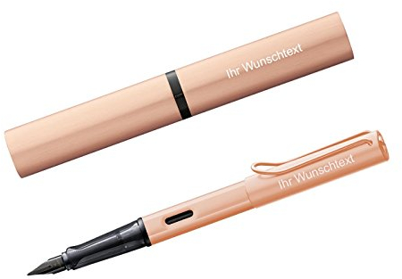 Lamy Füllhalter Lx RAu Modell 076, Feder EF, inkl. Laser-Gravur, Farbe rosegold