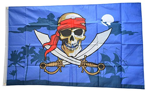 Digni Bandiera Pirati Die Caraibi - 90 x 150 cm Sticker Gratis