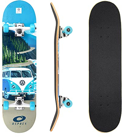 Osprey Volkswagen Absolute Anfänger Double Kick Trick Skateboard, 78,7 x 20,3 cm Ahorndeck
