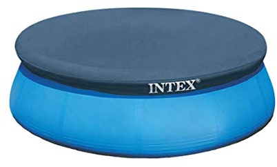 Intex 8 Foot Easy Set Above Ground Swimming Pool Debris Vinyl Round Cover Tarp (2 Pack)
