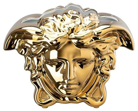 Versace Rosenthal - Vase - Medusa Grande - Gold - Höhe: 15 cm - Porzellan - super edel und luxuriös