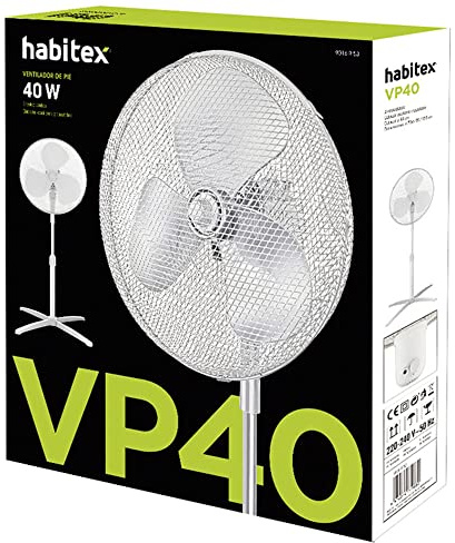 Habitex Ventilador pie m. vp40. blco