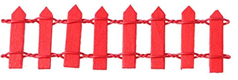 MILISTEN Bordure d'herbe Clôture De Noël Bordure De Palissade Clôture De Fée Mini Clôture en Bois Garniture De Clôture De Jardin Décoration De Palissade Bambou Jardin De Devant La Barrière