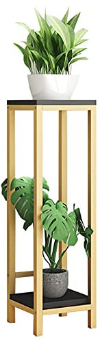 Soporte Plantas Macetas Soporte de Exhibición de Flores de Soporte de Planta de Metal Moderno, Mesa Auxiliar Pequeña Cuadrada de la Sala de Estar, Soporte de Jarrón de Estilo Europeo o Estante de Telé