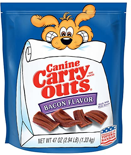 Canine Carry Outs Bacon Flavor Dog Treats, 47oz Bag