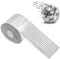 Luottus 8040 Stück Mini Selbstklebende Echtglas Silber Spiegel Mosaik Fliesen Aufkleber für Basteln Quadratische Glasfliesen für DIY Handwerk Dekoration, 5 mm x 5 mm
