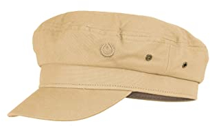 MADSea Unisex Canvas Elbsegler Schirmkappe Schirmmütze, Farbe:beige, Größe:XL