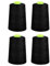 Phönix 4x5000m Universal Qualitätsgarn, Stärke 120 Nähgarn für Overlock-Nähmaschinen (Schwarz)