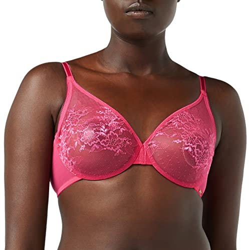 Gossard Glossies Lace 13001 Soutien-Gorge à Armatures Non rembourré pour Femme, Rose Vif, 90A