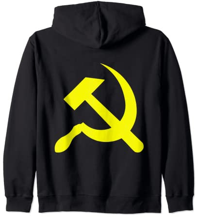 Russia Socialista Martello e Falce Russa Mosca Felpa con Cappuccio