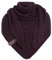 KNIT FACTORY - Dreiecksschal Sally - Damen Strickschal mit Wolle - Grob gestrickten Schal - Hochwertige Qualität - XXL Schal - 220x85 cm - Aubergine