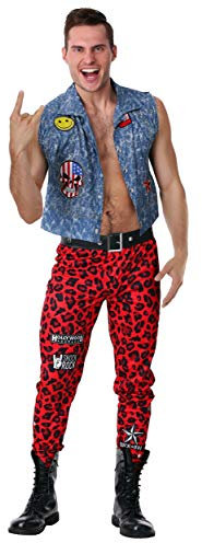 80's Rocker Mens Fancy Dress Costume Small