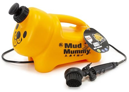 Mud Daddy Mud Mummy – Portable Pet Washer, Multipurpose Washing Device, Muddy Walks, Perfect for Dogs, Horses, Bikes, Shoes, Camping and More – 8 Litre – Yellow