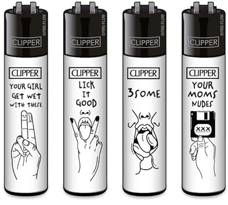 Clipper Feuerzeug 4er Set: (Adult #1)